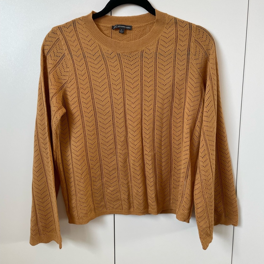 SOLD Adrianna Papell Camel Knit Top